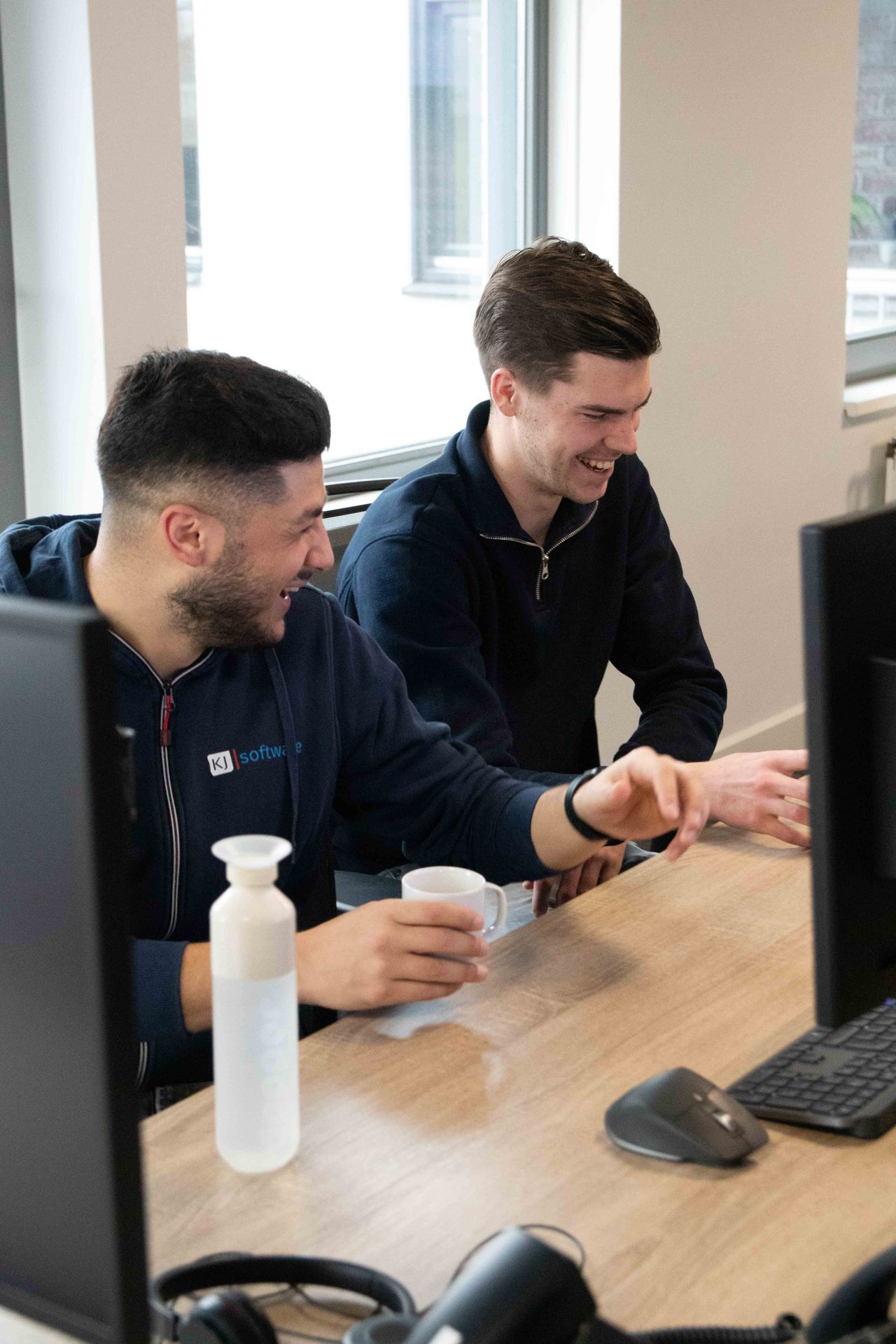 Het team van KJ Software aan het werk in Veghel