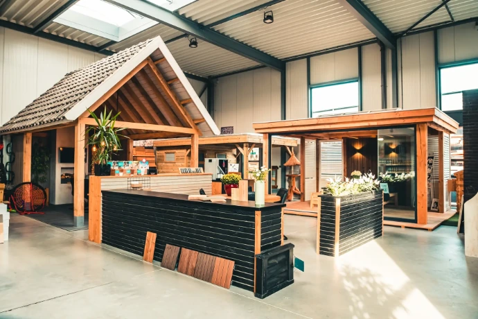 Van der Sangen Tuinhout Showroom